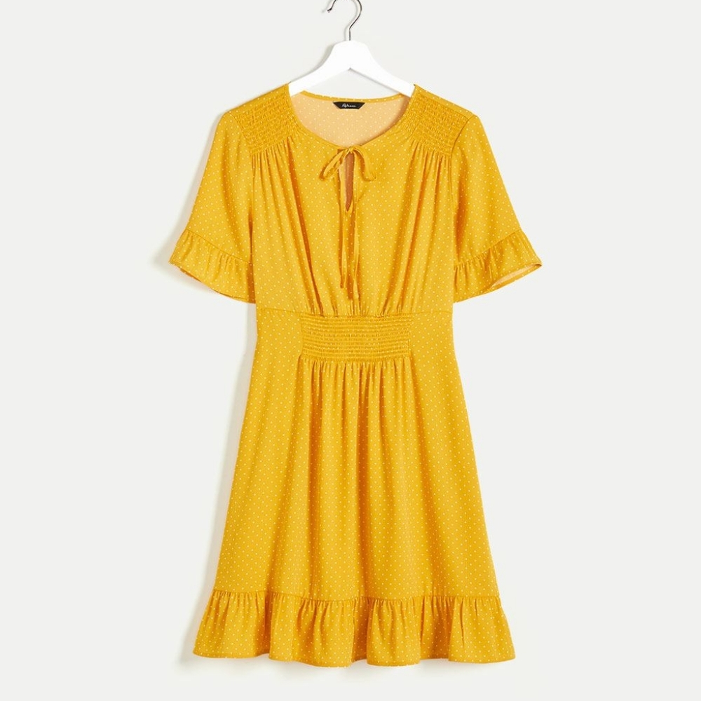 🏵️💚 Elastic Waist Tiered Printed Dress